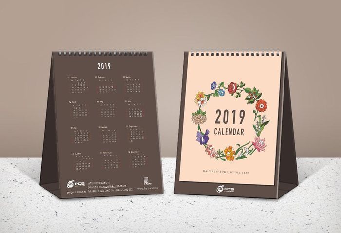 晶功印刷電路有限公司-2019桌曆設計