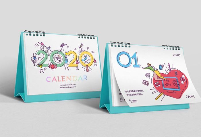 仁寶電腦工業股份有限公司-桌曆設計