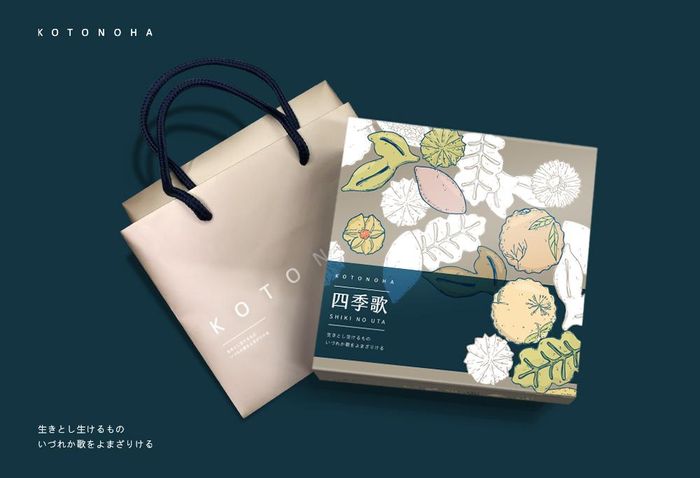 言ノ葉-四季歌手工餅乾包裝設計